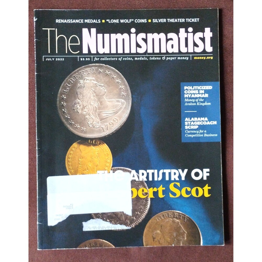 The Numismatist Magazine July 2022 Used, Coins Numismatic Paper Money Medals ANA